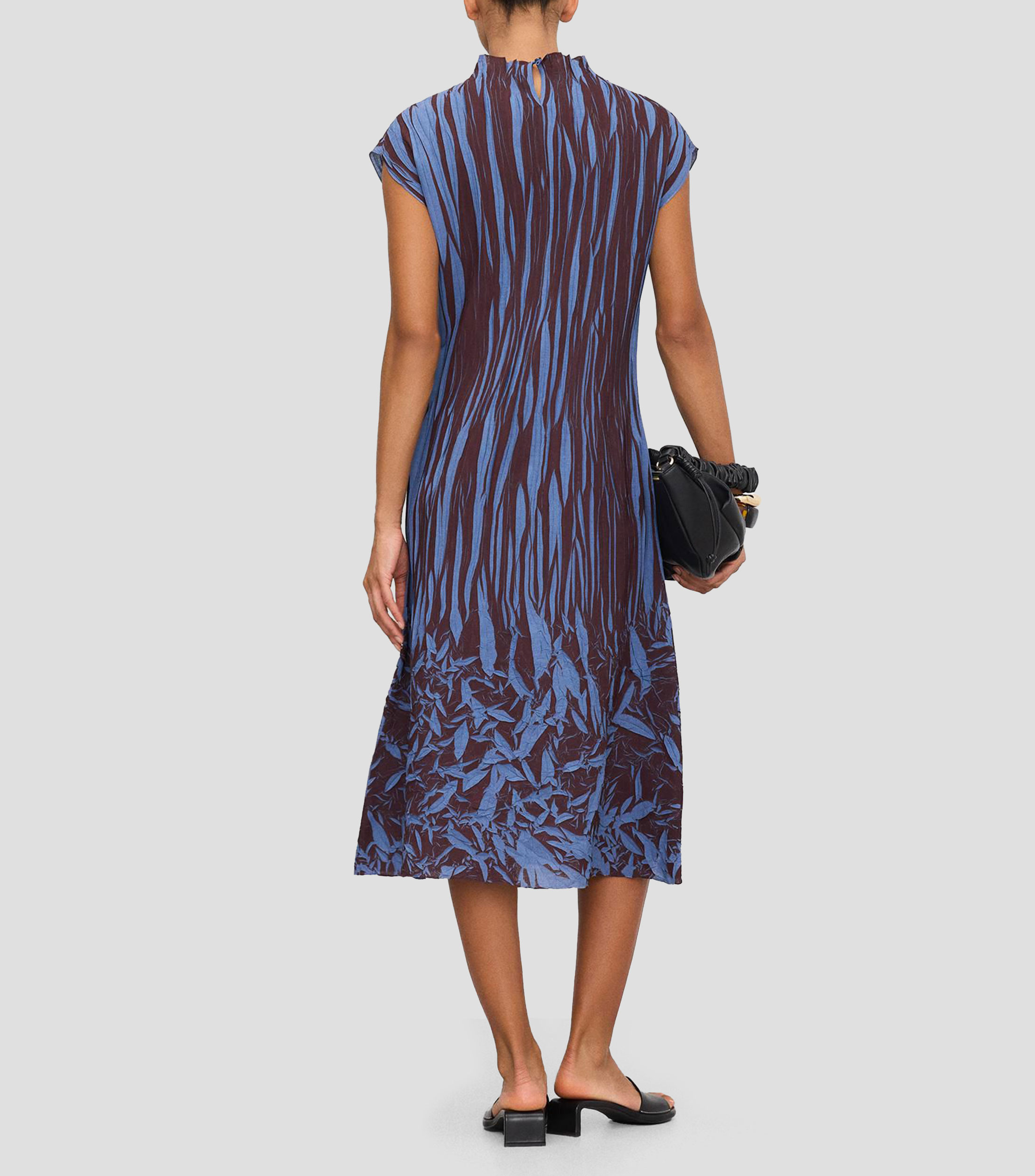 Vestido midi estampado Mujer